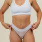 bamboo thong - burnt rose