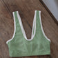 organic cotton lace bralette - pollen