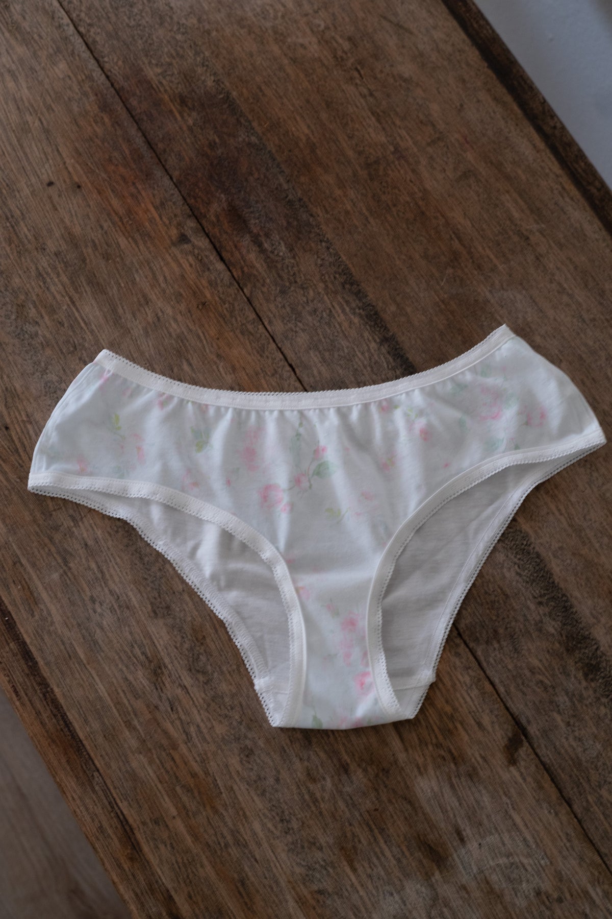 organic cotton lace bralette & hipster set - june roses