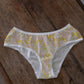 organic cotton lace bralette & hipster set - maison floral